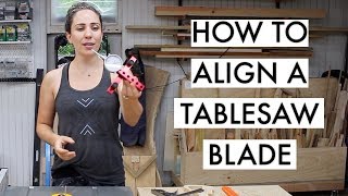 How to Align your Table Saw Blade  Woodshop Tips [upl. by Loise]