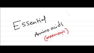 Essential Amino Acids best mnemonic [upl. by Jennilee]