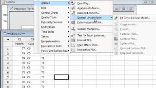 Multifactor ANOVA Minitab [upl. by Meghann252]