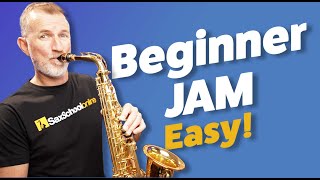 Easy Saxophone Jam for Absolute Beginners [upl. by Hseyaj]