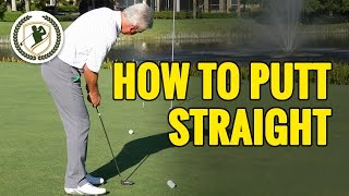 HOW TO PUTT THE GOLF BALL STRAIGHT [upl. by Nicodemus]