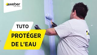 Comment protéger de leau une paroi en plaques de plâtre avant la pose d’un carrelage   Weber [upl. by Bernstein]