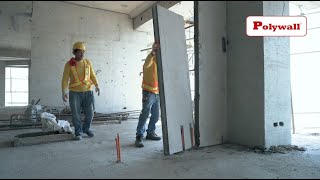 POLYWALL® Lightweight Concrete Wall Panel Installation [upl. by Hanid759]