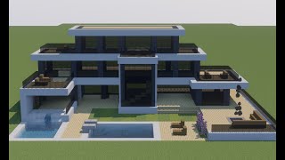 Minecraft Tutorial  Como fazer uma Mansão Moderna [upl. by Samot]