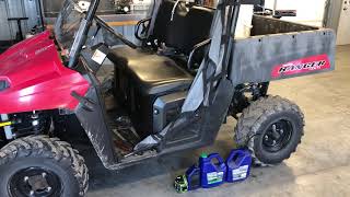 Polaris Ranger 500 Mid Size  Service  Oil Change Overview Review EXPLAINED Repair [upl. by Gerbold]