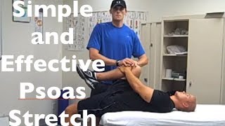 Psoas Stretch  How To Stretch And Release The Iliopsoas [upl. by Boswall]