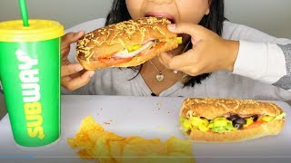 ASMR Subway Italian BMT Sandwich and Chips EATING SOUNDS [upl. by Tower]