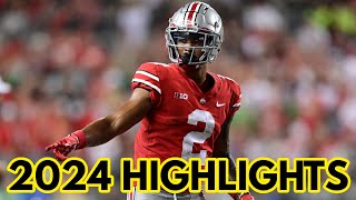 Emeka Egbuka  Ohio State Highlights 2024 [upl. by Morganne]