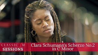 Isata KannehMason  Clara Schumanns Scherzo No2 in C Minor  Classic FM Session [upl. by Abate]