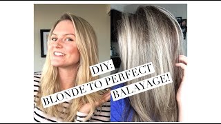 DIY Blonde to Balayage  Shadow Root  Sombre [upl. by Asyar]