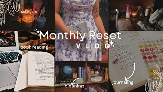 MONTHLY RESET ROUTINE🦋🎧 goalsetting cleaning amp selfcare [upl. by Nafis304]