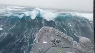 Ships in Storms  10 TERRIFYING MONSTER WAVES Hurricanes amp Thunderstorms at Sea [upl. by Orips70]