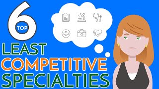 6 EASIEST Doctor Specialties  Least Competitive Residency Programs [upl. by Aenea]