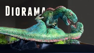 DIY Dinosaur Diorama Base Grass Terrain And Painting [upl. by Geminius]