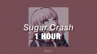 1 HOUR ElyOtto  SugarCrash  slowed  reverbed [upl. by Acihsay]