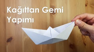 Kağıttan Gemi Yapımı A4 kağıt [upl. by Gauntlett]