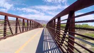 Tucson Arizona 005  Bike Trails  Rillito River [upl. by Sulokcin]