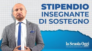 Stipendio insegnante di sostegno [upl. by Ilatfan]