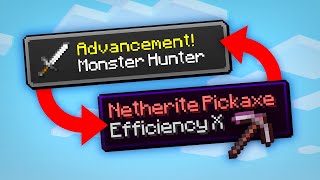 Minecraft But Advancements Give OP Items [upl. by Eelam]