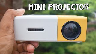 Cheap Pocket Projector for Fun  Mini LED Projector Review amp Demo YG300 [upl. by Girardi]