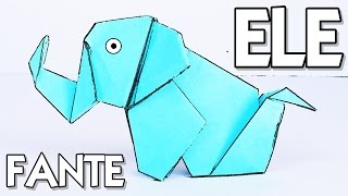 Cómo hacer un ELEFANTE de PAPEL  Origami [upl. by Capp]