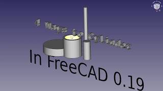 FreeCAD Tutorial  Cylinder Basics  4 Ways to Cylinder [upl. by Crofoot96]