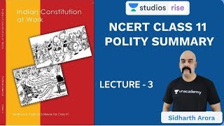 L3 Chapter 2 Part 1  Class 11 NCERT Polity Summary  UPSC CSEIAS 2020  Sidharth Arora [upl. by Alice799]