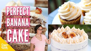 The Best Moist Banana Cake Recipe [upl. by Esinev]