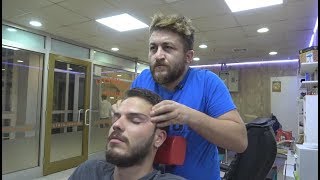 ASMR Turkish Barber FaceHead and Body Massage 147 👍💆‍♂️💈 [upl. by Lladnew519]