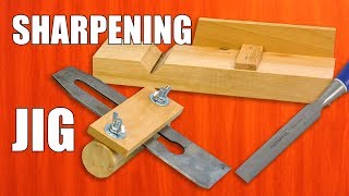 DIY Sharpening Jig for Chisels amp Plane Blades [upl. by Ittocs]