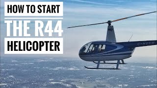 How to start a Robinson R44 Helicopter  type rating training [upl. by Eniahpets]