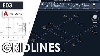 GRIDLINES Column Grids in AutoCAD Architecture 2023 [upl. by Chantal]