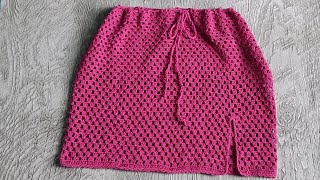 Falda a crochet paso a paso [upl. by Emixam]