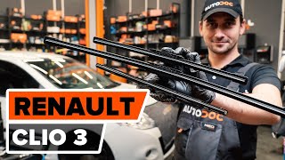 Comment remplacer des essuieglaces sur RENAULT CLIO 3 TUTORIEL AUTODOC [upl. by Inman]