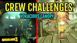 ALL Crew Challenge Locations Voracious Canopy Planet Eden 6  Borderlands 3 [upl. by Misab18]