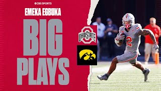 Emeka Egbuka SCORES 3 TDs against Iowa  Highlights [upl. by Chivers]