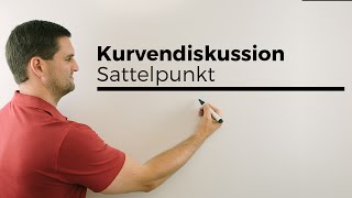 Kurvendiskussion Sattelpunkt Terrassenpunkt  Mathe by Daniel Jung [upl. by Coyle]