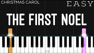 Christmas  The First Noel  EASY Piano Tutorial [upl. by Ojeitak]