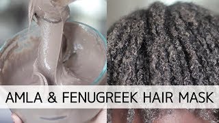 Amla  Fenugreek hair mask  4c hair care [upl. by Einra]