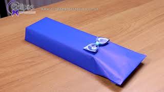 Gift Wrapping Awkward Shapes Tutorial [upl. by Yejus]