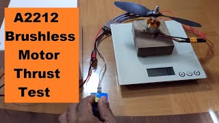 A2212 Brushless Motor Thrust Test [upl. by Centonze]