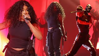 GRAMMYs SZA Dodges Swords in Kill Bill Performance [upl. by Clova]