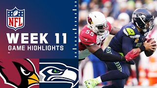 Cardinals vs Seahawks Week 11 Highlights  NFL 2021 [upl. by Tennek]