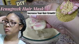 Fenugreek Hair Mask For Fast Hair Growth  DIY Homemade Deep Conditioner Recipe [upl. by Acirderf]