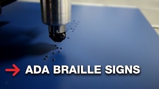 ADA Braille Signage  Making Braille Signs [upl. by Gader]