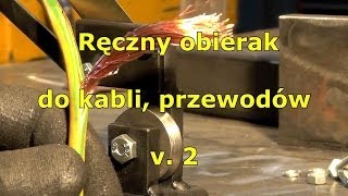 Nacinak ręczny do izolacji kabli  przewodów V2 Hand wire stripping machine [upl. by Mellar]