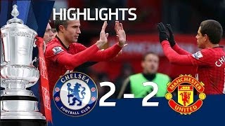 Manchester United vs Chelsea 22 official goals and highlights FA Cup Sixth Round  FATV [upl. by Enwahs289]