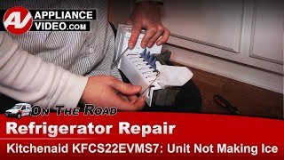 Kitchenaid Refrigerator Repair  Not Making Ice  Ice Maker [upl. by Delanie]