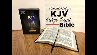 Unboxing the Cambridge Large Print KJV Bible in French Morocco Leather [upl. by Nnaira]