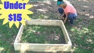 How to Build a Raised Garden Bed for Under 15 [upl. by Nawj]